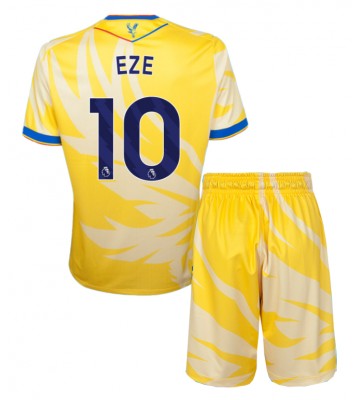 Crystal Palace Eberechi Eze #10 Segunda Equipación Niños 2024-25 Manga Corta (+ Pantalones cortos)